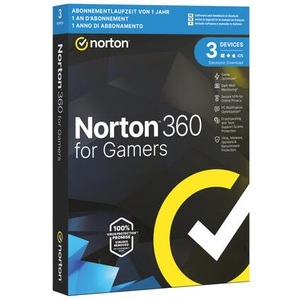 Norton, Norton 360 for Gamers 50Gb 3 Device 12 Monate Physisch (Box), Norton Norton 360 for Gamers Box, Vollversion, 3 PC, 1 Jahr