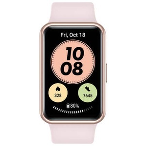 Huawei, Huawei Watch Fit new - Gold - intelligente Uhr mit Riemen - Sakura Pink - 4 GB, Huawei Watch Fit New Sakura Pink Silicone Strap