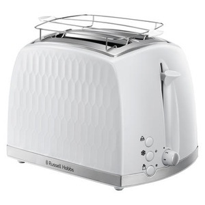 RUSSELL HOBBS, Toaster 'Honeycomb' Russell Hobbs weiß, Russell Hobbs Honeycomb White 26060-56 2S Toaster