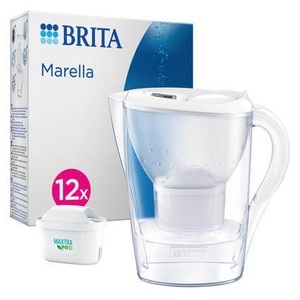 Brita, BRITA Tischwasserfilter Marella inkl. 12 Maxtra Pro All-in-1, BRITA Wasserfilter Marella inkl. 12x MAXTRA PRO All-in-1 Filterkart.