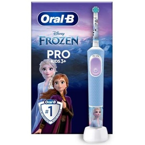 Oral-B, ORAL-B Vitality Pro 103 Kids Frozen 3+ - Elektrische Zahnbürste (Blau), Oral-B Vitality Pro 103 Kids Frozen Zahnbürste