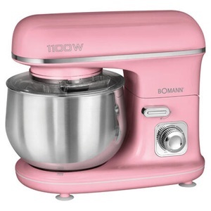 Bomann, Bomann - Multifunktions-Roboter 5L 1000w KM 6030 CB - Rosa, Bomann KM 6030 Knetmaschine Pink