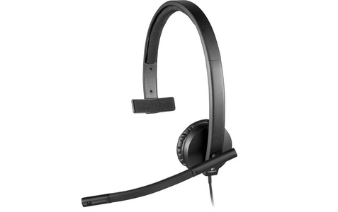Logitech, PC-Headset USB Mono, schnurgebunden Logitech H570e Over Ear Schwarz, Logitech USB Headset H570e - Headset - über dem Ohr - vertikal (981-000571)