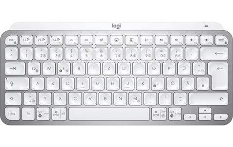 Logitech, LOGITECH MX Keys Mini - Tastatur (Pale Gray), Logitech Tastatur MX Keys Mini Pale Grey CH Layout Weiss