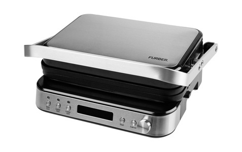 FURBER, FURBER Kontaktgrill »Kontakt-Grill«, 2000 W, FURBER Kontaktgrill 2000 W Stretto