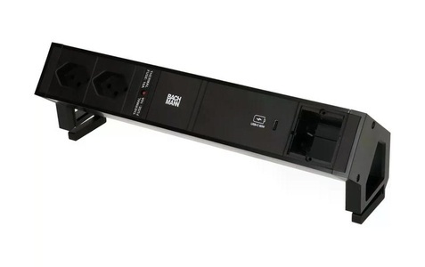 BACHMANN, Bachmann Tischsteckdosenleiste DESK2 2x T13 1x USB C 60W 1x Leer, Sw