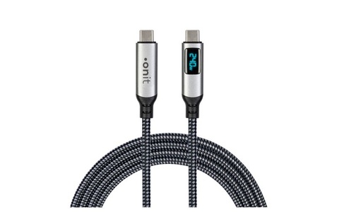 onit, onit USB4 Kabel Premium LED USB C 1 m Grau/Schwarz ? Adapter