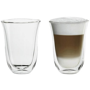 De Longhi, De Longhi 2er Set 220ml Latte Macchiato Gläser, De'Longhi Doppelwandige Latte Macchiato Gläser 330 ml 2erSet
