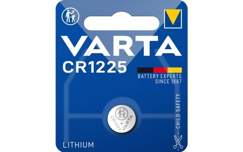 Varta, Lithium Knopfzelle CR1225 - 1 Stück, Varta - 3 Volt Lithium Mangan Zelle Batterie Knopfzelle CR1225 (06225 101 401)
