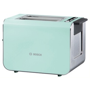 Bosch, Bosch Styline - Toaster (Minze/Edelstahl), Bosch Kompakt Toaster, Styline, Grün, TAT8612