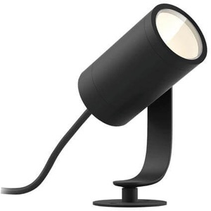 Philips HUE, Philips HUE - Outdoorleuchte LILY - schwarz - Metall - 20cm, Philips hue Lily Gartenspot Extension (8W)