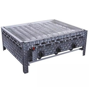 BBQ DRAGON, BBQ Dragon Dragon Gastrobräter - Gasgrill (Silber), BBQ Dragon Gastrobräter Grill Stahl verchromt