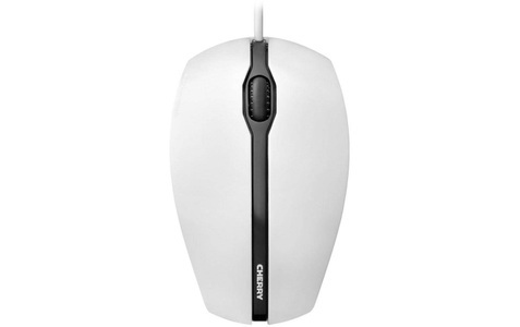 Cherry, CHERRY Gentix Corded USB-Maus Optisch Weiß, CHERRY GENTIX - Maus (Weiss/Grau)
