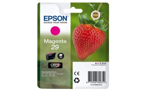 Epson, Epson C13T29834010 - Tintenpatrone, Epson Tintenpatrone, rot, T298340, (180 Seiten)