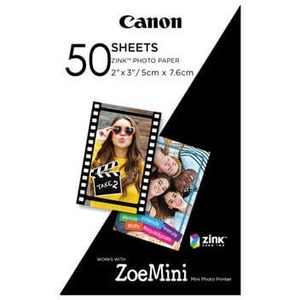 Canon, Canon Zink Papier 50x75mm 50 Blatt Fotopapier, CANON ZP-2030 ZINK 50S - Fotopapier (Weiss)