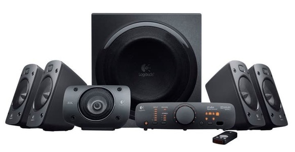 Logitech, Logitech Z906 5.1 THX Speaker System 500 Watt, Logitech Z906 5.1 PC-Lautsprecher Kabelgebunden 500 W Schwarz