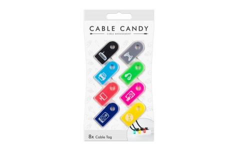 Cable Candy, Cable Candy Cable Candy Kabelkennzeichnung Tag, Cable Candy Kabelkennzeichnung Tag Mix 8 Stück Zubehör Kabel