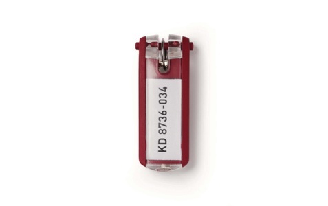 Durable, DURABLE Schlüsselanhänger Verpackungseinheit 36 Stück rot, DURABLE Schlüsselanhänger KEY CLIP 195703 rot 6 Stück