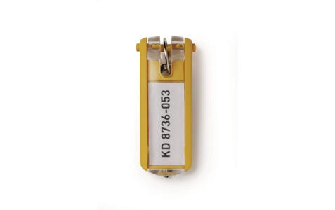 Durable, DURABLE Schlüsselanhänger Verpackungseinheit 6 Stück gelb, DURABLE Schlüsselanhänger KEY CLIP 195704 gelb 6 Stück