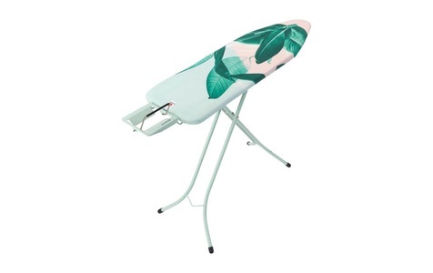 BRABANTIA, brabantia Tropical Leave Bügeltisch, Brabantia Bügelbrett »mit Dampfbügeleisenablage«, Bügelfläche 124 cmx38 cm