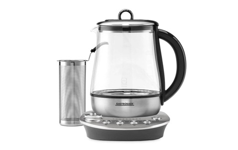 Gastroback, Gastroback Tee- und Wasserkocher, Gastroback Wasser-/Teekocher »»Design Tea Aroma Plus Silberfarben««, 1400 W