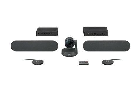 Logitech, Logitech Rally Plus Ultra-HD 4K-Webcam 1440 x 720 Pixel Standfuß, Logitech Rally Plus USB System 4K/UHD 60 fps