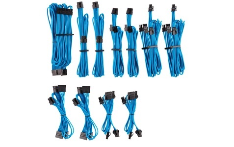 Corsair, Corsair Stromkabel Premium Pro-Kit, Corsair Stromkabel Premium Pro Kit Typ 4 Gen Blau Kabel ? Adapter