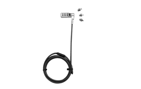 DICOTA, Laptopschloss Dicota Zahlenschloss für alle Netbooks/Notebooks/Monitore/TVs oder Beamer, Keine Schlüssel nötig, DICOTA Universal Security Cable Lock D31713 black