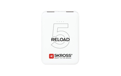 WorldConnect, SKROSS Reload 5 Battery weiss Powerbank, Skross Reload 5 Battery, 5000mAh 5V/1A, white, 1.40012