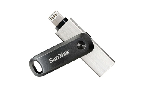 SanDisk, USB-Zusatzspeicher Smartphone/Tablet SanDisk iXpand™ Flash Drive Go Schwarz/Silber 256 GB USB 3.0, Lightning, Sandisk USB-Stick »iXpand Lightning + USB3,0 Type A 256 GB«