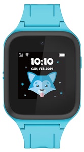 TCL, TCL MT40X MOVETIME Family Smartwatch (3,3 cm / 1,3 Zoll), TCL Movetime Family Watch MT40X - Smartwatch für Kinder (Breite: 18 mm, Silikon, Blau/Schwarz)