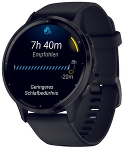 Garmin, GARMIN Venu 3 - GPS-Smartwatch (Schwarz/Schiefergrau), GARMIN Venu 3 - GPS-Smartwatch (135-200 mm, Silikon, Schwarz/Schiefergrau)