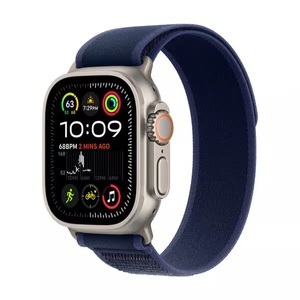 Apple, Apple Watch Ultra 2 GPS Cellular 49mm Natural Titanium/Blue Trail Loop, Apple Watch Ultra 2 GPS + Cellular, 49mm, Natural Titanium / Blue Trail Loop M/L