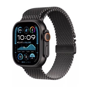 Apple, Apple Watch Ultra 2 GPS Cellular 49mm Black Titanium/Black Titanium, Apple Watch Ultra 2 GPS + Cellular, 49mm, Black Titanium / Black Titanium Milanese Loop M