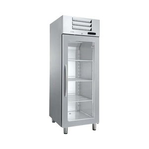 FORS, FORS Gastronomie-Gefrierschrank, Glastür, Edelstahl, GN 2/1 GFV 700 GES Edelstahl, Fors GFV700GES Gastro-Gefrierschrank Edelstahl rechts