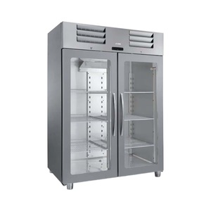 FORS, FORS Gastronomie-Gefrierschrank, doppelte Glastür, Edelstahl, GN 2/1 DGFV 1400 GES Edelstahl, Fors DGFV 1400 GES Gastronomie?-?Gefrierschrank Edelstahl