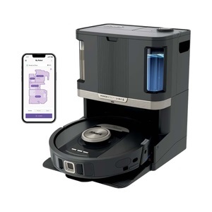 Shark, Shark PowerDetect NeverTouch Pro 2-in-1 Saug-und Wischroboter Schwarz App gesteuert, Beutellos, inkl. Akku, inkl., Shark RV2800ZECH Wischroboter ? Staubsauger Roboter/Saugroboter ? schwarz