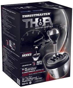 Thrustmaster, Thrustmaster Th8A Add-On Shifter - Schalthebel (Silber/schwarz), TH8A Add-On Shifter, Schalthebel