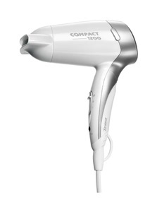 TRISA, Trisa Compact 1200 - Haartrockner (Weiss), Trisa Compact 1200 Haarfön Weiss/Silber