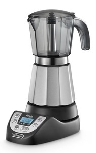 De Longhi, De-Longhi 132036005 - Espressomaschine (Silber, schwarz), De'Longhi Alicia EMKP63.B Elektrische Mokka-Kanne schwarz/silber