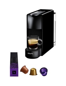 Nespresso, Nespresso Essenza Mini Kapselmaschine, KRUPS NESPRESSO Kapselkaffeemaschine Essenza Mini black