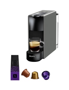 Nespresso, Nespresso Essenza Mini Kapselmaschine, Nespresso Essenza Mini Kaffeemaschine von Krups Grau