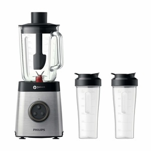 Philips, Philips Avance Collection HR3655/02 inkl. 2 Trinkflaschen Mixer, Philips HR3655/02 Standmixer ? Standmixer/Blender ? Silber