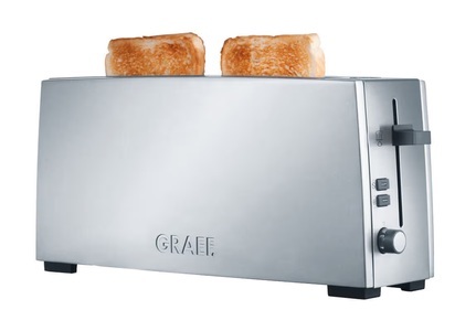 Graef, Graef To90 - Toaster (Silber), Graef TO90 Langschlitztoaster