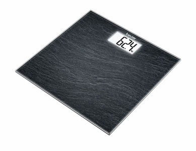 BEURER, Beurer Personenwaage Glas Gs03 Slate wei, BEURER Personenwaage »GS03 Slate Sch«