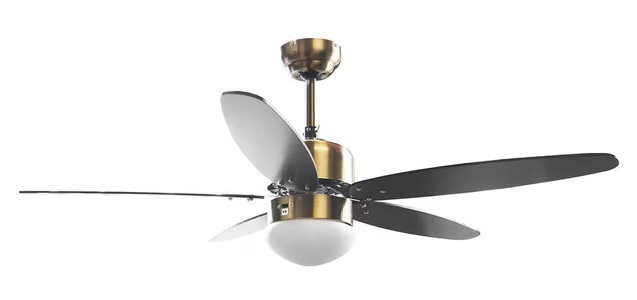 SONNENKOENIG, Sonnenkoenig Catania - Deckenventilator (Holz/Bronze), Sonnenkönig Catania Holz Deckenventilator mit Licht
