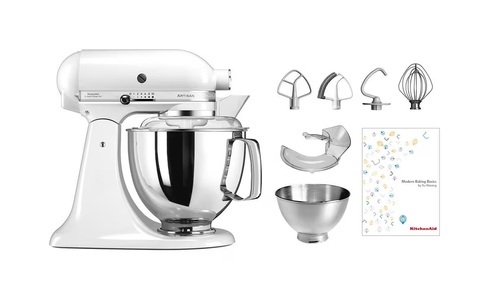 KITCHENAID, Kitchenaid Artisan KSM200 Küchenmaschine Swiss Edition weiss, KITCHENAID KSM200 Swiss Edition - Küchenmaschine (Weiss)
