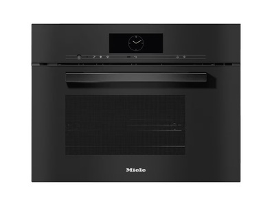 MIELE, Miele Dampf-Backofen DGM 7840 Obsidianschwarz, Miele DGM 7840-60 Steamer mit Mikrowelle Obsidianschwarz