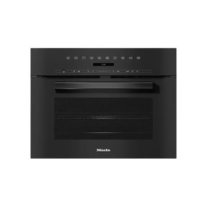 MIELE, Miele Einbaubackofen H 7240-60 BM Obsidianschwarz, Miele H 7240-60 BM Kompaktbackofen mit Mikrowelle Obsidianschwarz