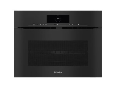 MIELE, Miele Einbaubackofen H 7840-60 BMX Obsidianschwarz, Miele H 7840-60 BMX Kompaktbackofen mit Mikrowelle Obsidianschwarz